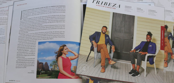 tribeza magazine, february 2018, austin, texas